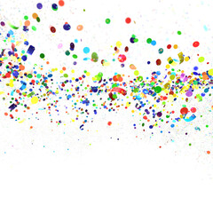 Poster - silver confetti explosion festive background