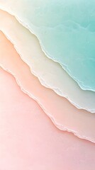 Poster - Abstract Pastel Background with Layered Waves and Smooth Texture