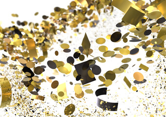 Poster - Gold Confetti Celebration Burst