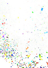 Poster -  Sky confetti flying in the sky during Pride parade