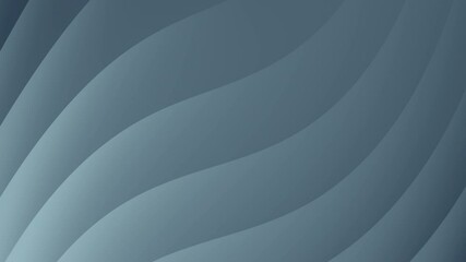 Poster - Smooth, wavy gradient pattern in shades of blue, creating a calming and modern visual effect.