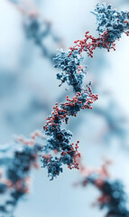 Poster - Delicate arrangement of molecules exhibiting a visually captivating molecular configuration pattern