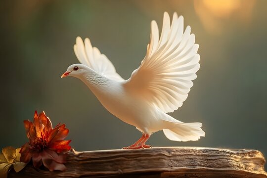 Dove symbolizing Christian faith and hope
