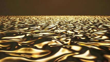 Poster - Endless Golden Serenity on Water's Surface at Sunset