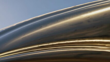 Poster - Shimmering Golden Expanse Creating a Simple and Elegant Atmosphere