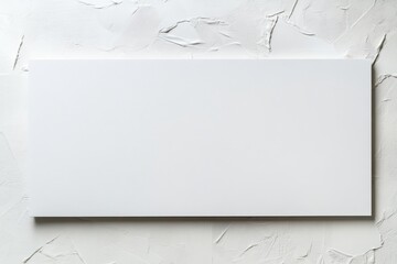Aufkleber - Clean horizontal white rectangle on a textured white background. Simplistic design for presentation, text, or image overlay.