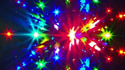 Aufkleber - vibrant prismatic light waves creating mesmerizing color patterns