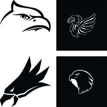 Eagle head simple icon. Vector ICON all icon Viktor..