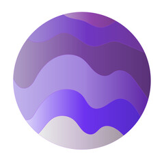 Poster - abstract circle geometric shape background with wave gradient inside.can be used for landing page, b