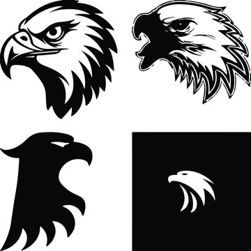 Eagle head simple icon. Vector ICON all icon Viktor..