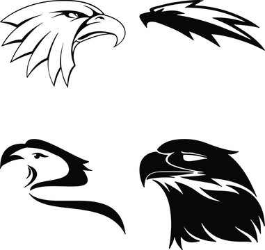 Eagle head simple icon. Vector ICON all icon Viktor..