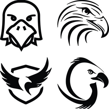 Eagle head simple icon. Vector ICON all icon Viktor..