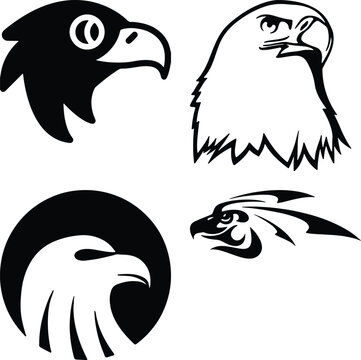 Eagle head simple icon. Vector ICON all icon Viktor..