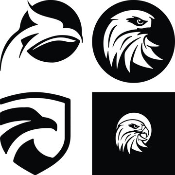 Eagle head simple icon. Vector ICON all icon Viktor..