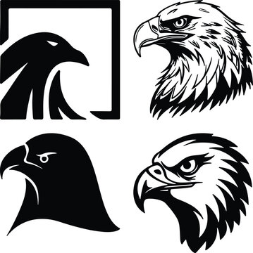 Eagle head simple icon. Vector ICON all icon Viktor..