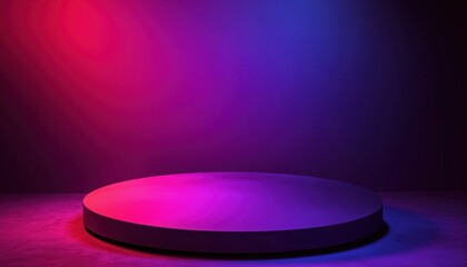 Poster - Abstract Light And Dark Gradient Black Backdrop Template For Studio Floors With Spotlight Product Display Stage And Presentation Ground Platform.