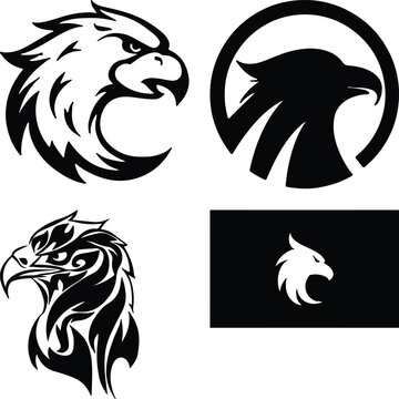 Eagle head simple icon. Vector ICON all icon Viktor..