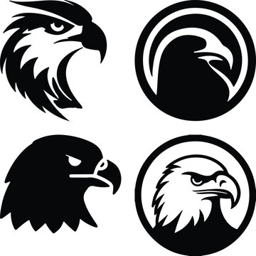 Eagle head simple icon. Vector ICON all icon Viktor..