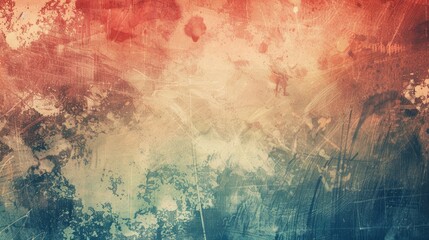 Poster - Grunge abstract background with overlapping colorful shapes and textures. Background image of vibrant color wave and abstract art of geometric shape overlapping together with vintage effect. AIG51.