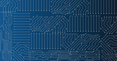 Poster - Technology background circuit board Hi-tech communication concept