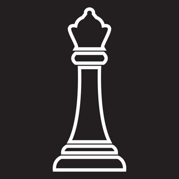 chess pawn - vector icon