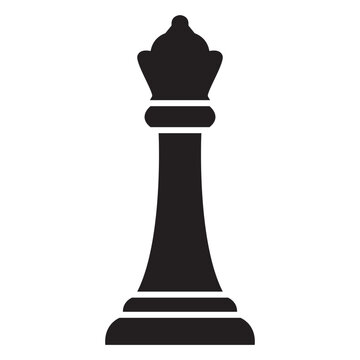 Chess Pawn Silhouette Vector for Strategy and Game Planning Concepts