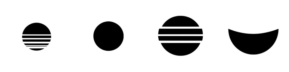 Poster - Vector illustration icon depicting black and white geometric shapes for design and creative projects