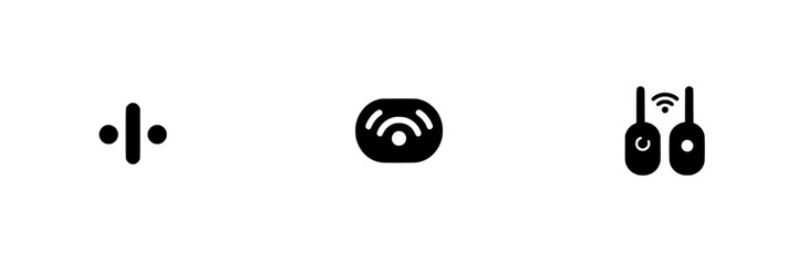 Poster - Vector illustration of communication icons for modern technology and connection concepts