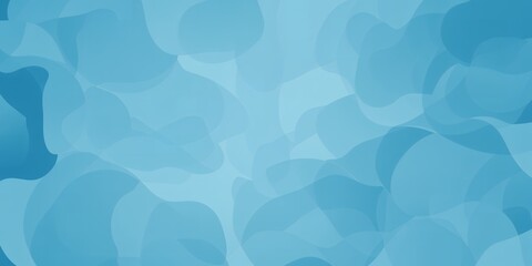Poster - Abstract light blue background with smooth shapes and gradient color variations design
