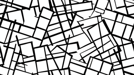 Fototapete - Abstract geometric pattern with gold lines on black background. Luxurious art deco design for wallpapers and prints. Background image of geometric shape with vibrant color and dark background. AIG51.