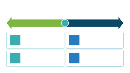 Wall Mural - current vs future state infographic vector fully editable.