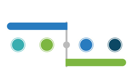 Wall Mural - current vs future state infographic vector fully editable.