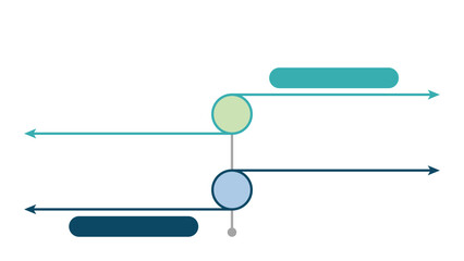 Wall Mural - current vs future state infographic vector fully editable.