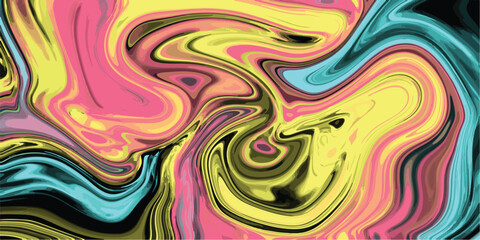 Abstract Color flow gradient background. Liquid marble art texture. abstract flowing iridescent wallpaper with rainbow colors and shiny metalic gloss
