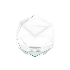 Aufkleber - Geometric Glass Artwork, A Captivating Crystal Sculpture, Sharp Lines And Transparent Beauty Create Interest. An Ideal Design Element, Perfect For Adding Modern Elegance. It Is Great For Visual