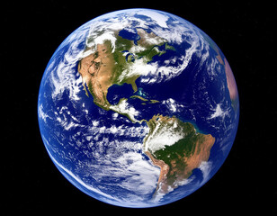 planet earth in space