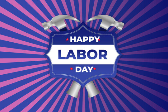 Happy Labor Day banner. Design template. Vector illustration