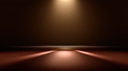 Aufkleber - A rich brown textured matte surface with bold shadows, elegant and clean for text or title backgrounds