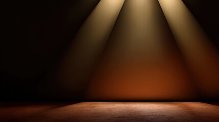 Aufkleber - Dark elegant brown minimalist surface with cinematic tone and subtle texture, made for overlays and presentations