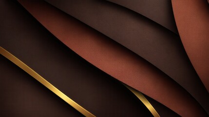 Aufkleber - Minimal matte brown surface with soft cinematic lighting and rich shadows, perfect for titles and elegant content