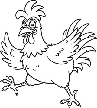 Crazy Chicken SVG