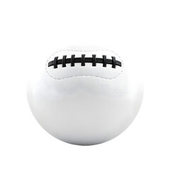Fototapete - Football, Textured Grip, Straightforward View. A High-quality 3d Object Of Sport Equipment, Isolated On A Plain White Background. The Perfect Visual For Athletic Designs.