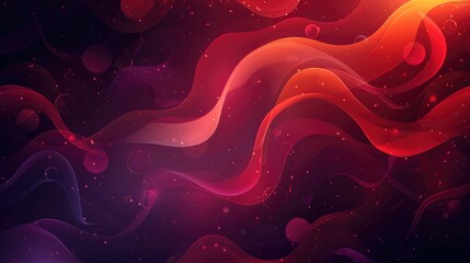 Poster - Digital abstract flowing waves with glowing particles and bubbles. Colorful liquid design. Background image of vibrant color and fluid pattern. Motion shot of color digital wave flowing. AIG51.