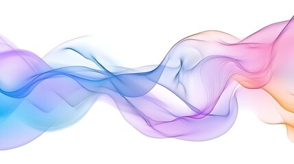 Poster - Abstract colorful gradients with soft waves and a large empty space for text.