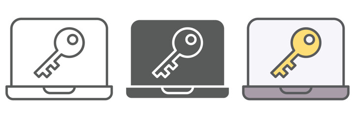 Poster - Access Icons Set – Vector Illustrations in Multiple Styles