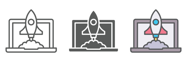 Poster - Advancement Icons Set – Vector Illustrations in Multiple Styles