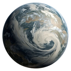 Wall Mural - Theia hypothetical planet isolated on a transparent background
