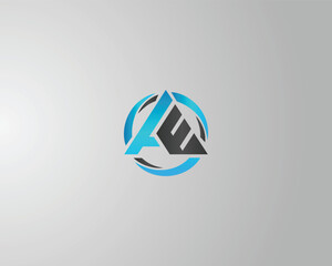 Poster - Triangle Letter TE Abstract Logo Design Icon Modern Vector Template.