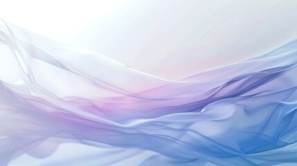 Poster - Abstract flowing fabric-like shapes in soft pink and blue tone. Gradient texture design. Background image of gradient purple and blue with digital wave. Wavy pattern with pastel gradient color. AIG51.