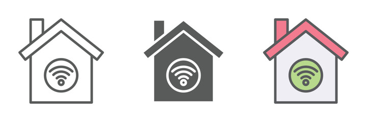 Fototapete - Iot Icons Set – Vector Illustrations in Multiple Styles